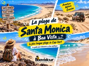 Plage de Santa Monica à Boa Vista au Cap-Vert